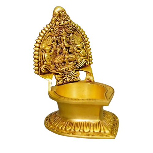 Brass Ganesha Diya (Kamatchi Vilakku Vinayagar) Specially From Nachiyarkovil Kumbakonam (10 SGD For Preorder & Delivery In 15 Days) - 1 pc (700 g)