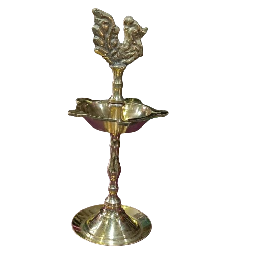 Brass Swan Diya (Karaikudi Vilakku) Specially From Nachiyarkovil Kumbakonam (10 SGD For Preorder & Delivery In 15 Days) - 2 Pc