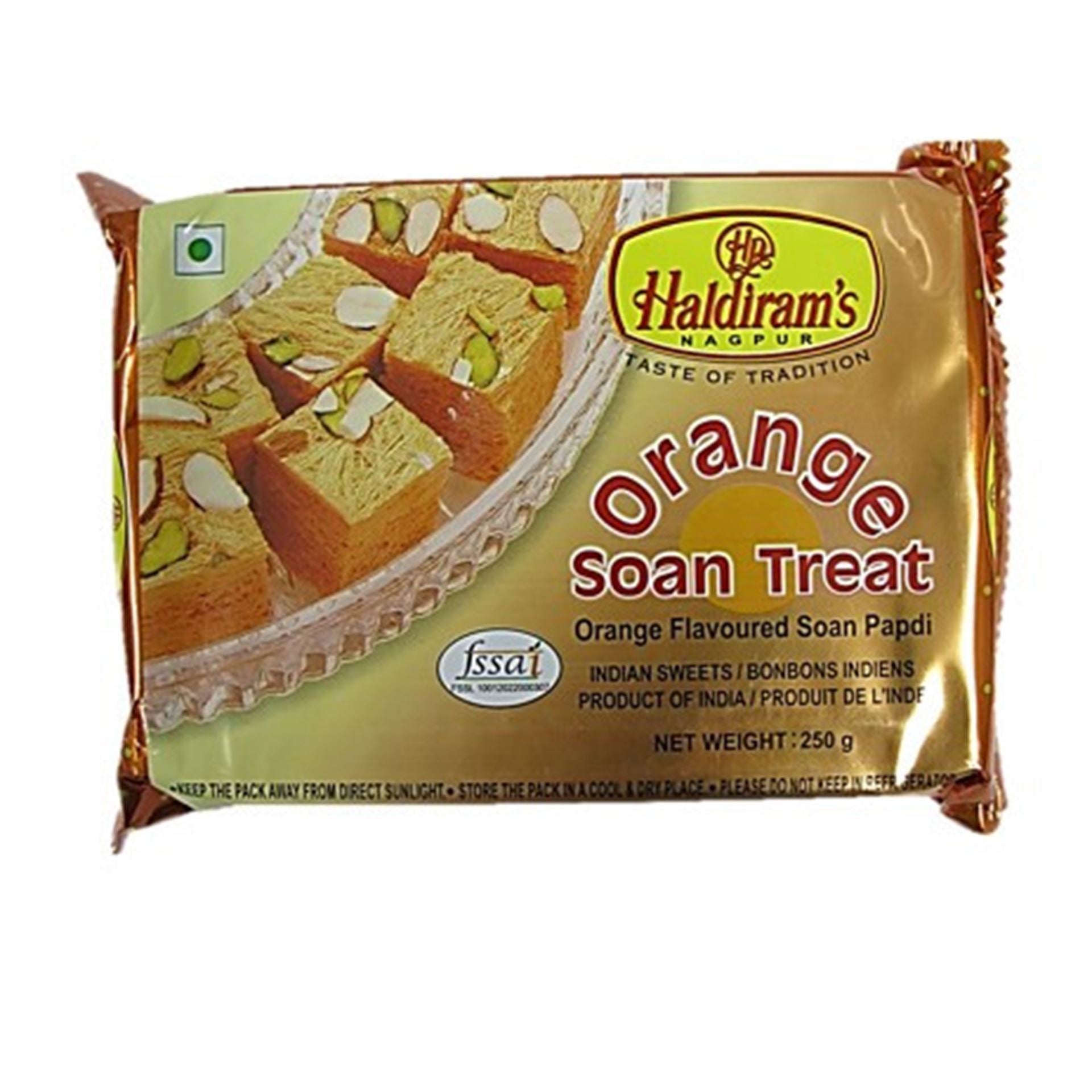 Haldirams Orange Soan Papdi 250 G