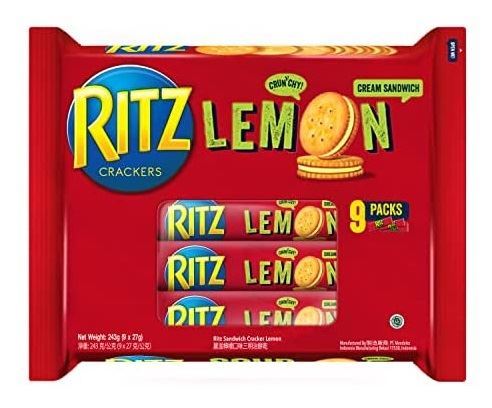 Ritz Cream Filled Sandwich Cookies Multipack Lemon Flavored