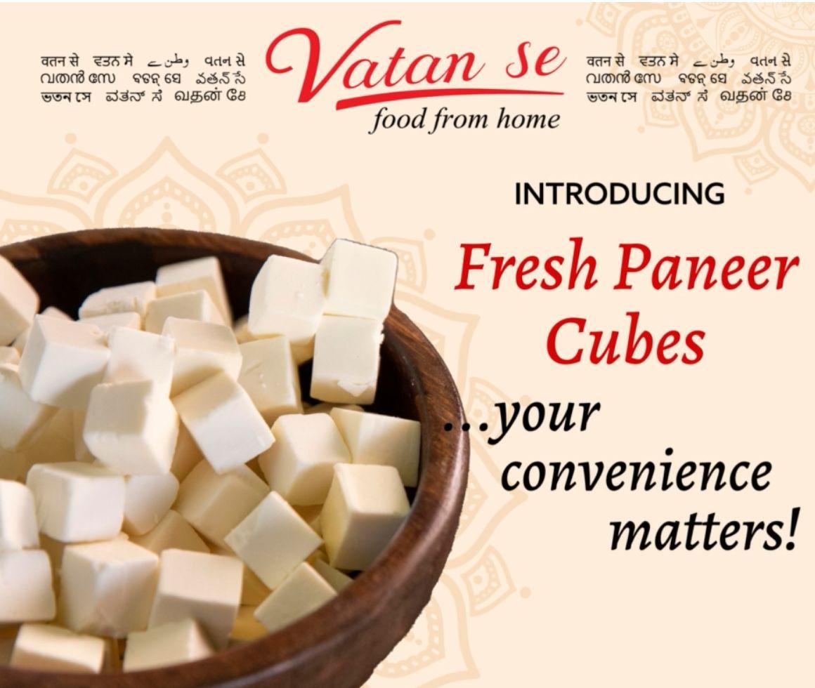 Vatan Se Fresh Cottage Cheese Paneer Cubes (Delivered at least 2 days before it expires)